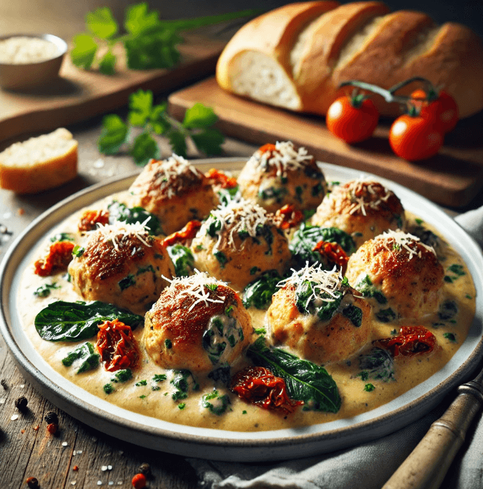 Slow Cooker Tuscan Chicken Meatballs with Gnocchi: Hands-Off Dinner